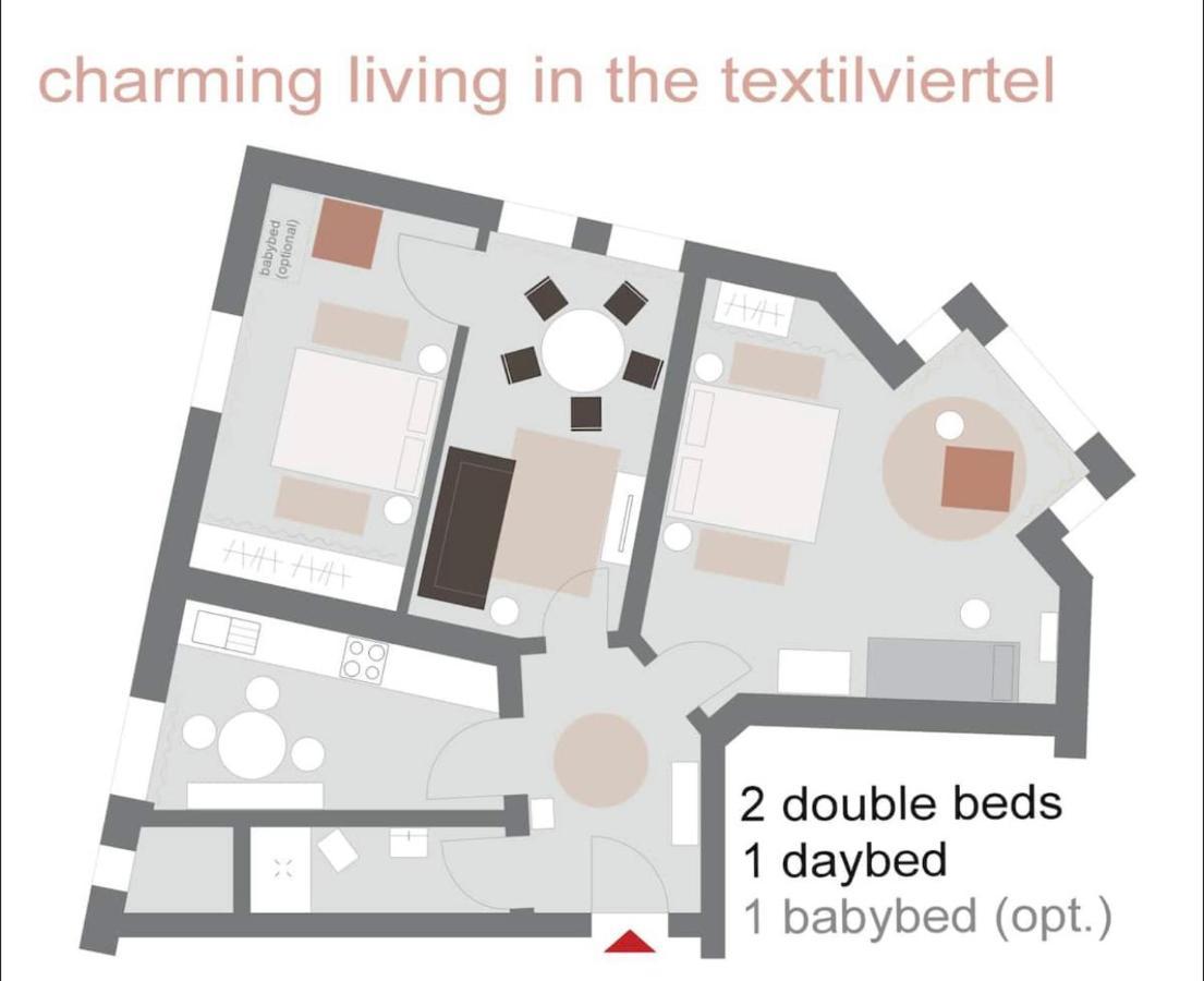 Charmante Stadtwohnung Im Textilviertel Augsburg Exteriér fotografie